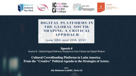 Speech 4 - Cultural Crowdfunding Platforms in Latin America by Journées d'études
