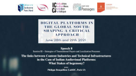 Speech 8 - Content Industries and Technical Infrastructures  in the Case of Indian Audiovisual Platforms by Journées d'études